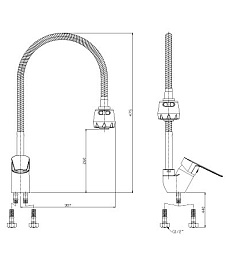 Rossinka Смеситель S35-26 для кухонной мойки – фотография-2