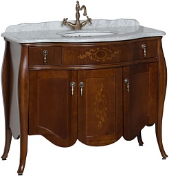 Demax Тумба с раковиной "Версаль 110" cerezo закрытая – фотография-1