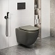 Grossman Унитаз подвесной Color GR-4411GSMS хаки матовый – картинка-17