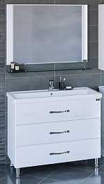 СанТа Мебель для ванной Виктория 100 NEW напольная – фотография-1