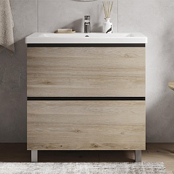 Vigo Тумба под раковину Cross 800-0-2 дуб давос натуральный – фотография-2