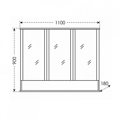 СанТа Мебель для ванной Сатурн 105 – фотография-7