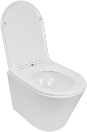 Azario Унитаз подвесной Teramo AZ-0053-UQ3 безободковый белый – фотография-4