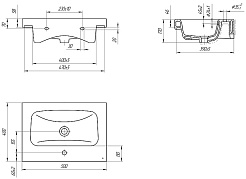 Velvex Тумба с раковиной Estea 50.1Y белая матовая – фотография-8