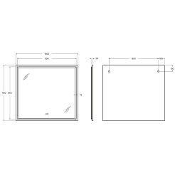 Cezares Зеркало Interni 100 титан – фотография-8