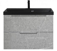 BelBagno Тумба с раковиной Vittoria 80 подвесная Toros Bianco с раковиной BB800/450-LV-ART-AST-NERO