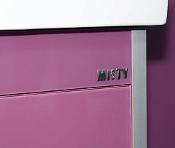 Misty Тумба с раковиной Джулия QVATRO 60 подвесная сиреневая – фотография-2