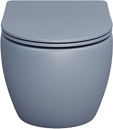 Grossman Унитаз подвесной Color GR-4455BSMS-21 голубой матовый – фотография-2