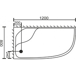 Royal Bath Душевой поддон RB 8120BК L – фотография-2
