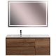 BelBagno Тумба под раковину Kraft 120 L подвесная Rovere Tabacco – фотография-19