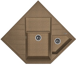 Florentina Мойка гранитная Бомбей коричневый – фотография-1