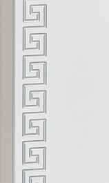 Misty Шкаф-пенал Престиж 35 L белый/серебряная патина – фотография-5