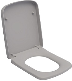 Ambassador Сиденье для унитаза Benefit серое матовое – фотография-1