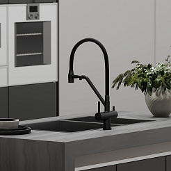 Sancos Смеситель для кухни Dora SC4003MB матовый черный – фотография-3