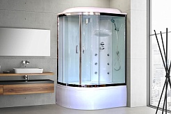 Royal Bath Душевая кабина RB 8120BK3-WT-CH-R – фотография-2