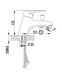 Lemark Смеситель "Luna LM4115C" на борт ванны – фотография-2