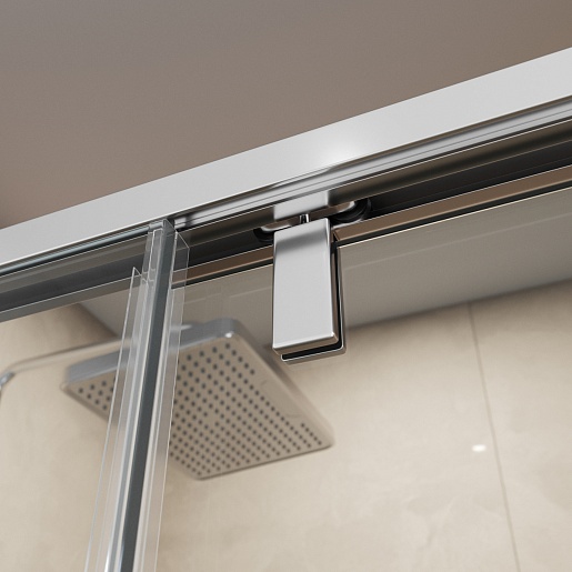 BelBagno Душевой уголок Soft Close-1 SOFT_CLOSE-1-AH-1-120/100-C-Cr 120x100 профиль хром стекло прозрачное – картинка-7