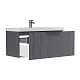 Equil Тумба под раковину Mirage 100 1 ящик подвесная графит софт – фотография-13