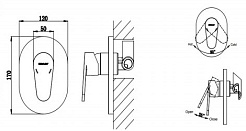 Promo Смеситель для душа Eler FB848238CP-RUS – фотография-2