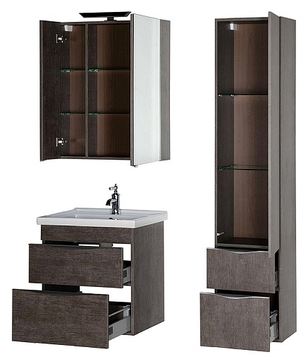 Aquanet Мебель для ванной "Эвора 70" дуб антик – картинка-9