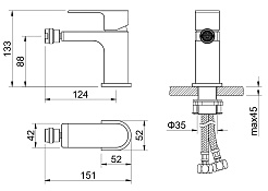 Aquatek Смеситель для биде Лира AQ1418CR хром – фотография-6