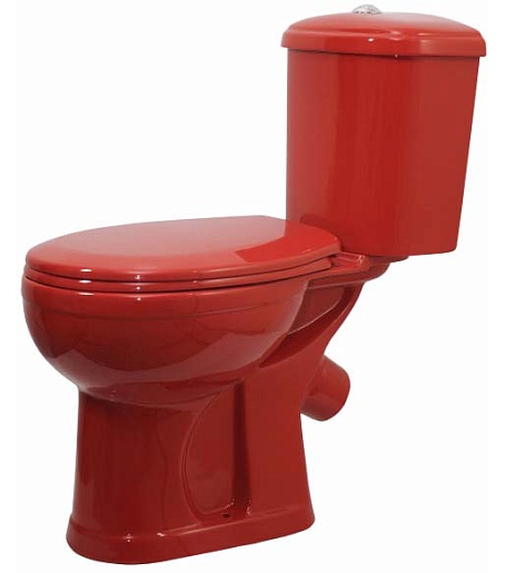 Оскольская керамика Унитаз-компакт Дора 422004 красный – фото-1