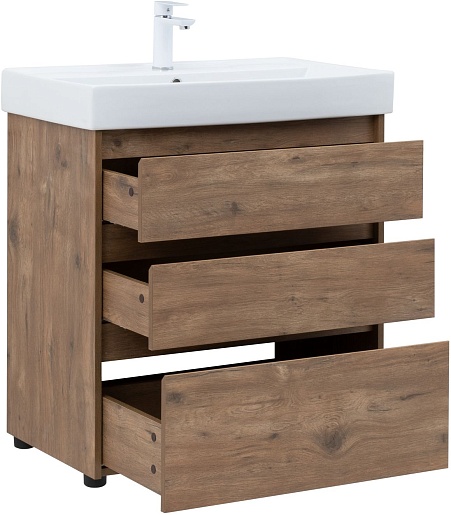 Aquanet Мебель для ванной Nova Lite 75 дуб рустикальный – фотография-6