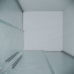 Grossman  Душевой уголок Galaxy 90x90x195 профиль хром стекло шиншилла – фотография-8