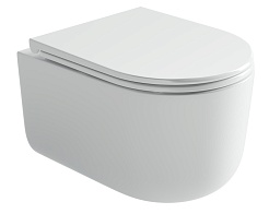 Ceramicanova Подвесной унитаз Ulma Торнадо CN4006T безободковый белый – фотография-1