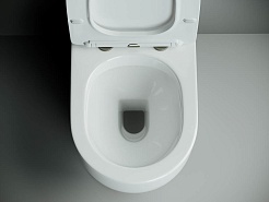 Ceramicanova Унитаз напольный пристенный Metropol Rimless CN4001 белый – фотография-9