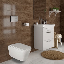 Azario Унитаз подвесной Mona AZ-0057 безободковый белый – фотография-2