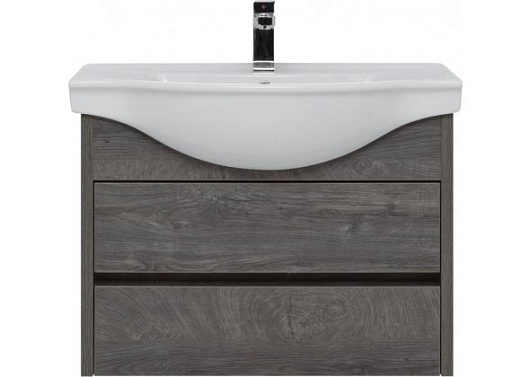 Aquanet Тумба с раковиной Сидней 80 дуб рошелье – картинка-9