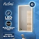 Teymi Зеркало Helmi Black Edition 40/70 LED T20301 – картинка-20