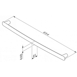 Am.Pm Вешалка для полотенец Sensation A30346400 – фотография-2