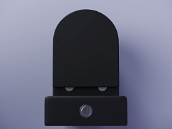 Ceramicanova Унитаз напольный пристенный Metropol Rimless CN4001MB чёрный – фотография-2