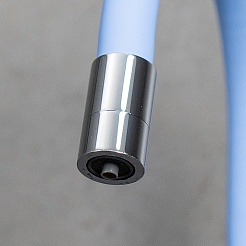 Lemark Смеситель для кухни Comfort LM3075C-SkyBlue голубой/хром – фотография-5