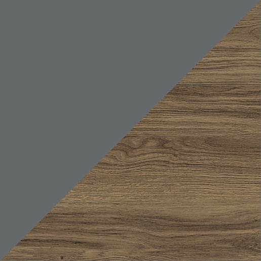 Comforty Мебель для ванной Кемер 75 подвесная антрацит/дуб темно-коричневый – фотография-14