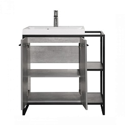 Style Line Мебель для ванной Лофт Classic 60/80 L бетон – фотография-11