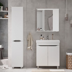 Volna Мебель для ванной Lake 70.2D R белая – фотография-2