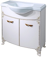Какса-а Тумба для умывальника Классик-Д 80 белый/золото