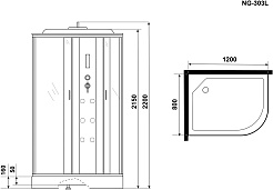 Niagara Душевая кабина NG-303-01L – фотография-11
