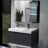 Ceruttispa Мебель для ванной Maiella 90 подвесная серая