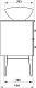 ASB-Woodline Тумба с раковиной Каталина 80 grey – картинка-42
