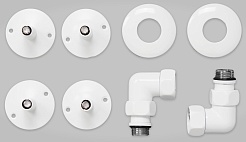 Domoterm Полотенцесушитель Калипсо П7 500x700 белый – фотография-5