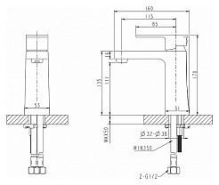 Promo Смеситель для раковины Riffle F172106C – фотография-2