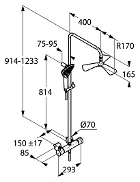 Kludi Душевая стойка "Fizz 6709605-00" – фотография-2
