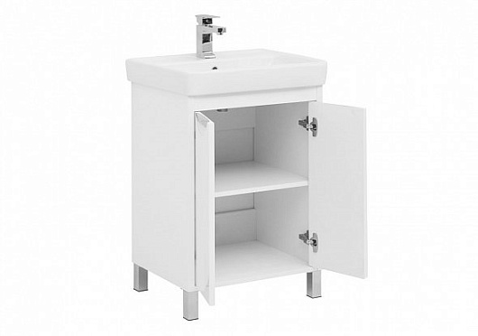 Aquanet Комплект мебели Гретта 60 new 2 двери, белый – картинка-7