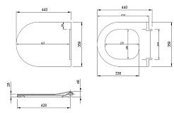 Allen Brau Крышка-сиденье Priority 4.31004.20 белый глянец – фотография-3
