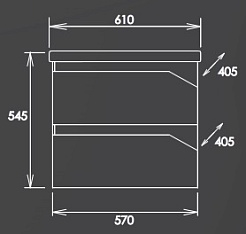 Onika Тумба с раковиной Фридом 60 белый /дуб сонома – фотография-4