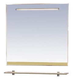 Misty Зеркало для ванной Джулия 90 бежевое – фотография-1